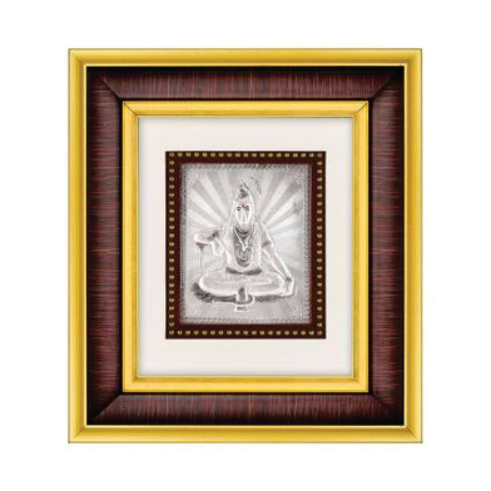 Shivji Frame  - 999 Pure silver , 7 x 8 Inch