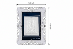 Ram Lalla Frame - 999 Pure silver , 3 x 4 Inch