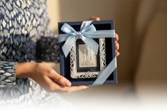 Ram Lalla Frame - 999 Pure silver , 3 x 4 Inch