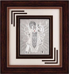 Shree Nathji Frame - 999 Pure silver , 12 x 13 Inch