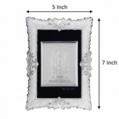 Tirupati Balaji Frame - 999 Pure silver , 5 x 7 Inch