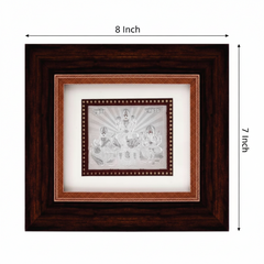 Tri Murti (L.G.S.) Frame - 999 Pure silver , 7 x 8 Inch