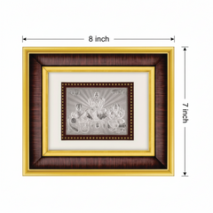 Tri Murti (L.G.S.) Frame - 999 Pure silver , 7 x 8 Inch