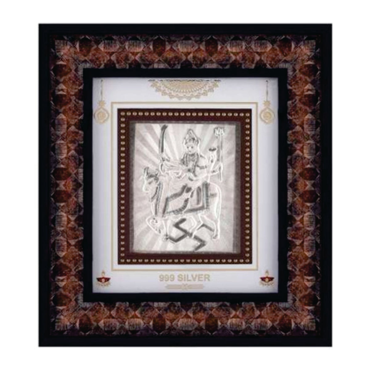 Umiya Maa Frame - 999 Pure silver , 9 x 10 Inch