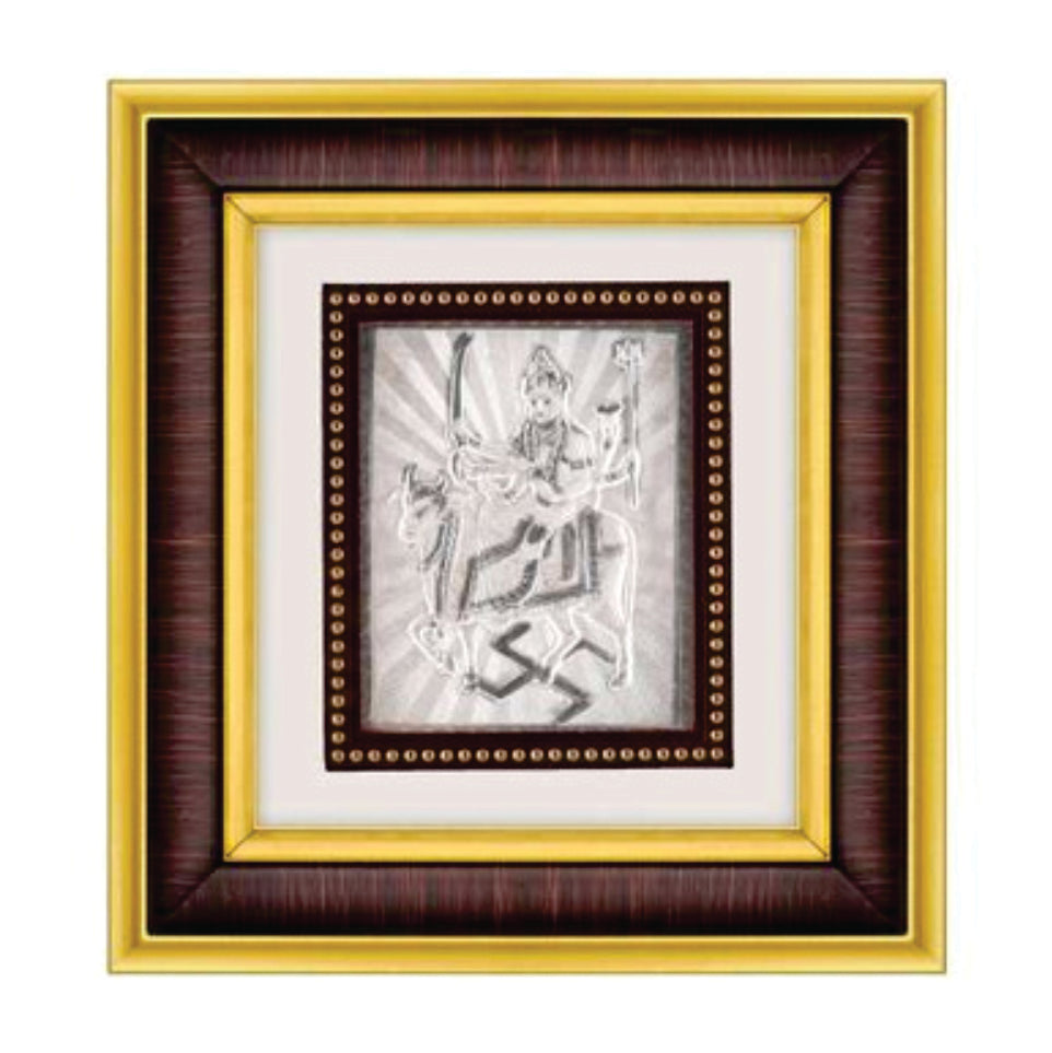 Umiya Maa Frame - 999 Pure silver , 8.5 x 9.5 Inch