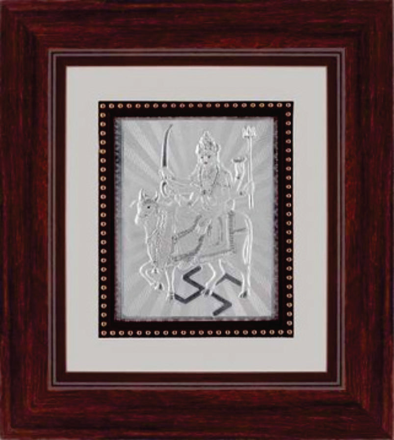 Umiya Maa Frame - 999 Pure silver , 9 x 10 Inch