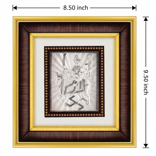 Umiya Maa Frame - 999 Pure silver , 8.5 x 9.5 Inch