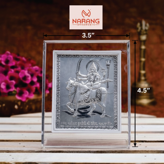 Umiya Maa Frame - 999 Pure silver , 3.5 x 4.5 Inch